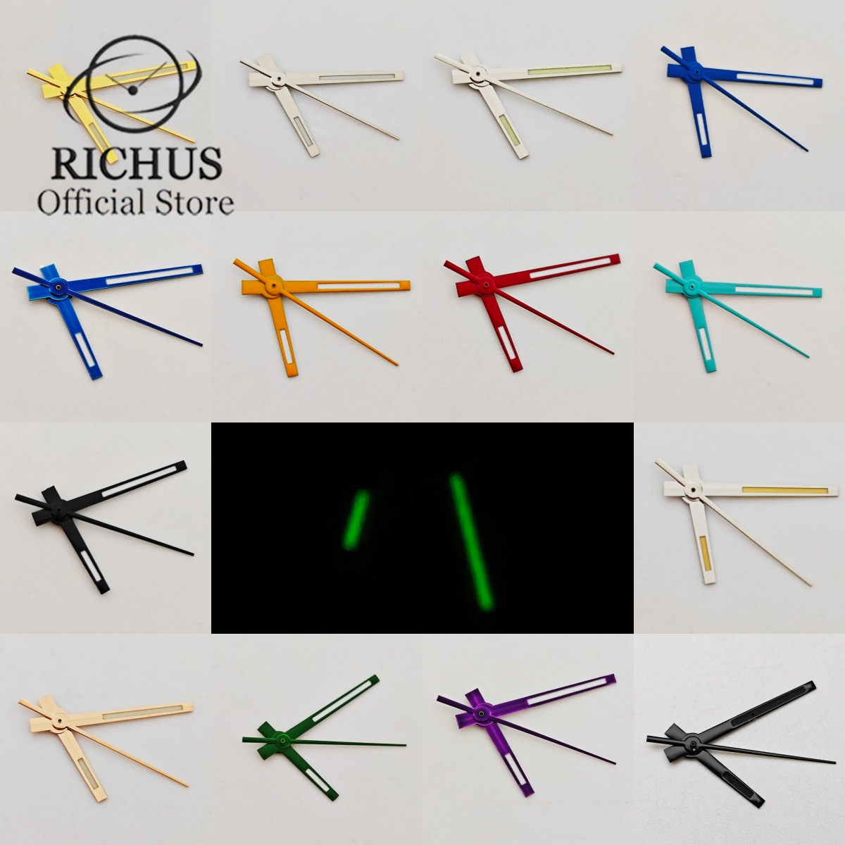 RICHUS-manecillas plateadas az - Reel Case reseña y precio