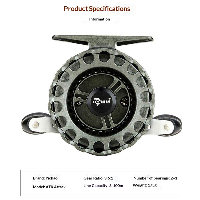 Carrete de Pesca YI CHAO Atk R - Ice Fishing Reel reseña y precio